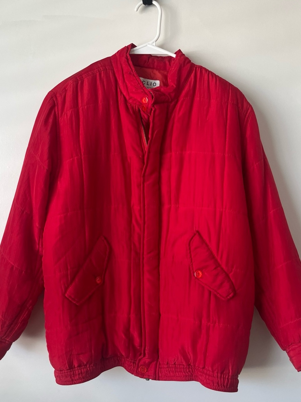 Clio Vintage Red Quilted Women's Jacket